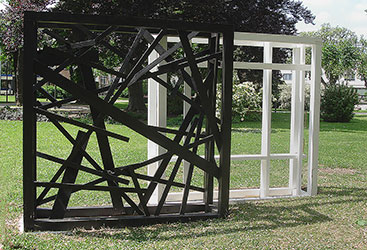 Chaos Ordnung, Kunstverein Baden, 2015, 2 Holzobjekte Chaos Ordnung, Kunstverein Baden, 2015, 2 Holzobjekte